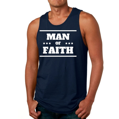 Mens Fitness Tank Top Graphic T-shirt Man of Faith