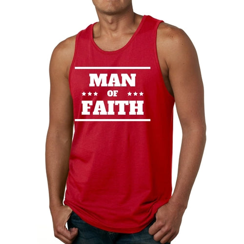 Mens Fitness Tank Top Graphic T-shirt Man of Faith