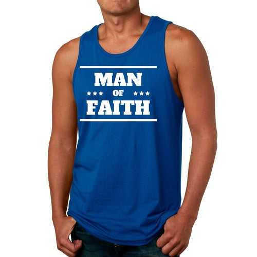 Mens Fitness Tank Top Graphic T-shirt Man of Faith