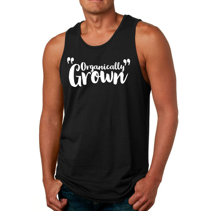 Mens Fitness Tank Top Graphic T-shirt Organically Grown - Affirmation