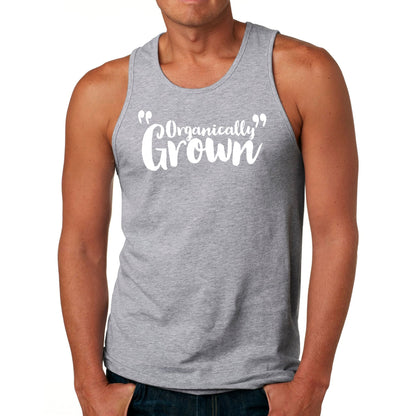 Mens Fitness Tank Top Graphic T-shirt Organically Grown - Affirmation