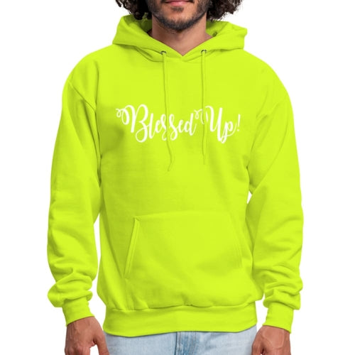 Mens Hoodie - Pullover Hooded Sweatshirt - Graphic/blessed Up