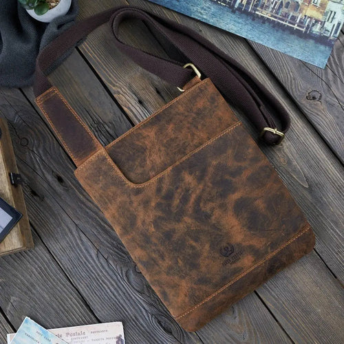 Natural Grain Leather Handbag