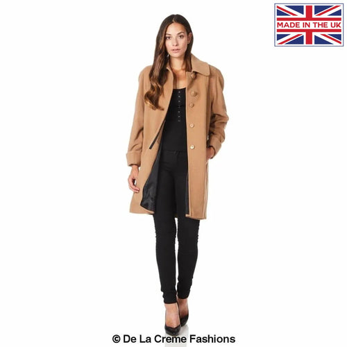 [PRE-ORDER] Wool and Cashmere Blend Swing Coat (1711)