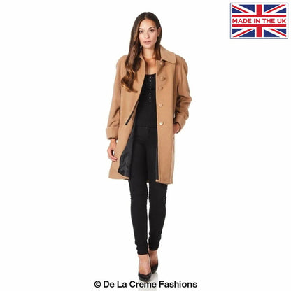 [PRE-ORDER] Wool and Cashmere Blend Swing Coat (1711)