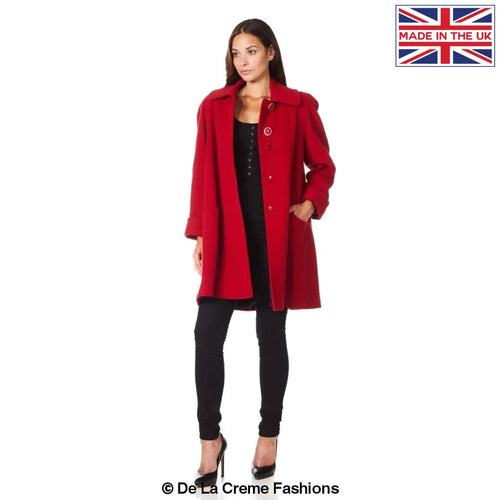 [PRE-ORDER] Wool and Cashmere Blend Swing Coat (1711)