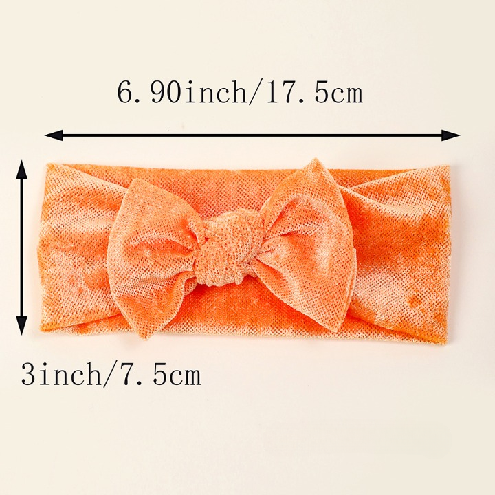Soft Baby Hairband with Solid Color Bow