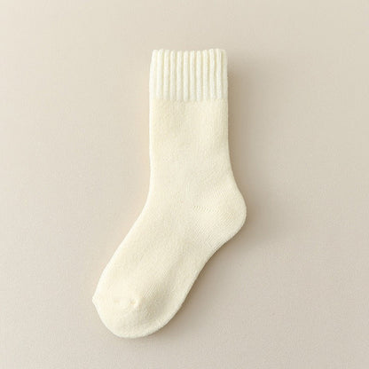 Unisex Thickened Children’s Fleece-lined Mid-Calf Socks