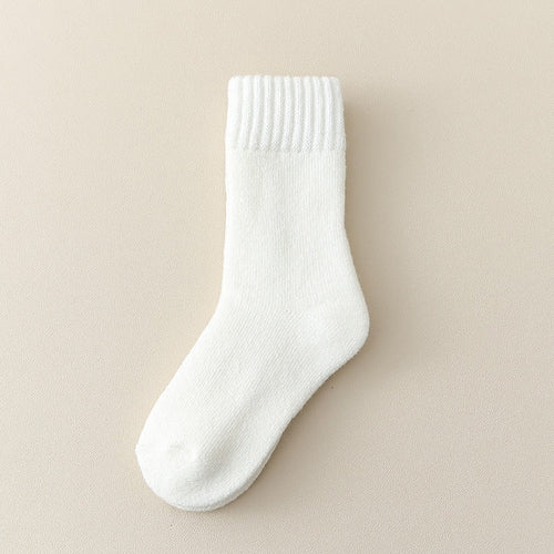 Unisex Thickened Children’s Fleece-lined Mid-Calf Socks