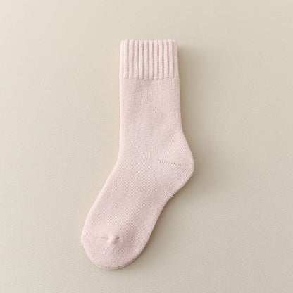 Unisex Thickened Children’s Fleece-lined Mid-Calf Socks