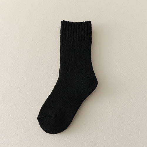 Unisex Thickened Children’s Fleece-lined Mid-Calf Socks