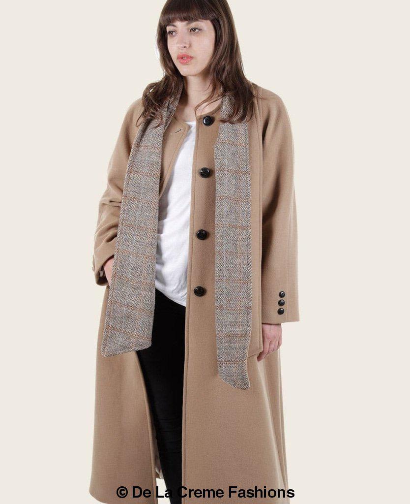 SCARPIA - Wool &amp; Cashmere Overcoat With Scarf Detail