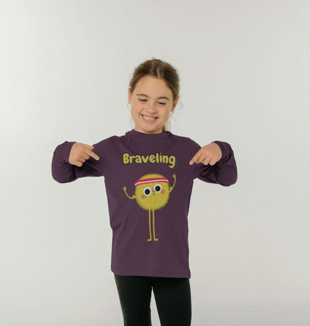 Organic Childrens Long-Sleeved T-shirt (Braveling)