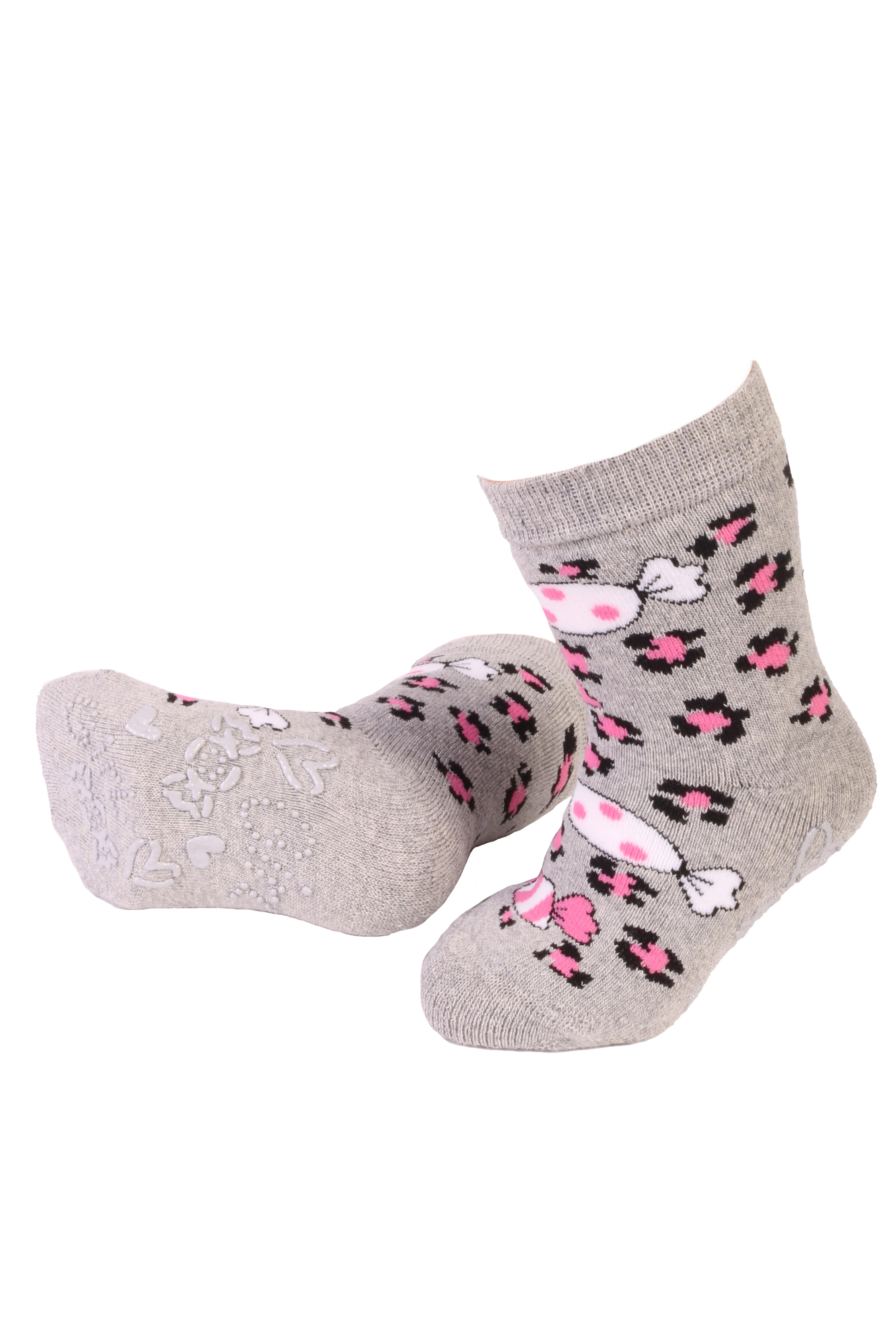 STARSHINE grey soft anti-slip socks for kids