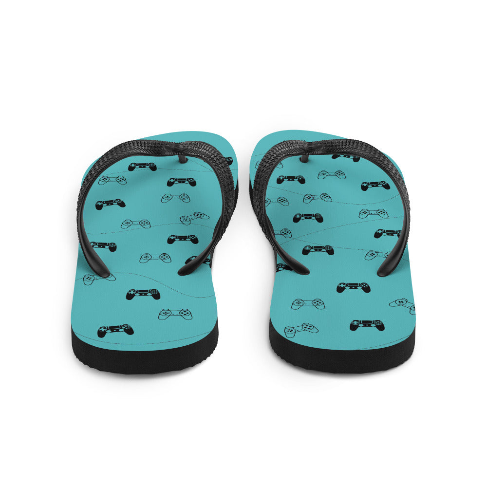 Gamer Blue Flip-Flops