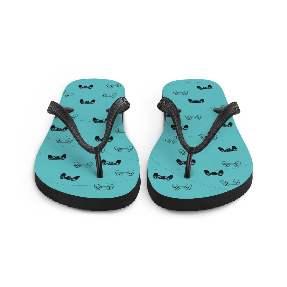 Gamer Blue Flip-Flops