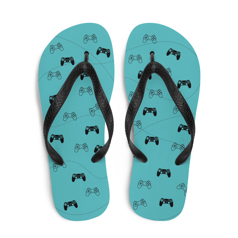 Gamer Blue Flip-Flops