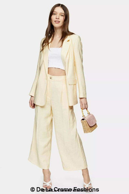 Topshop Womens Single Breasted Blazer &amp; Trouser 2 Piece Suit