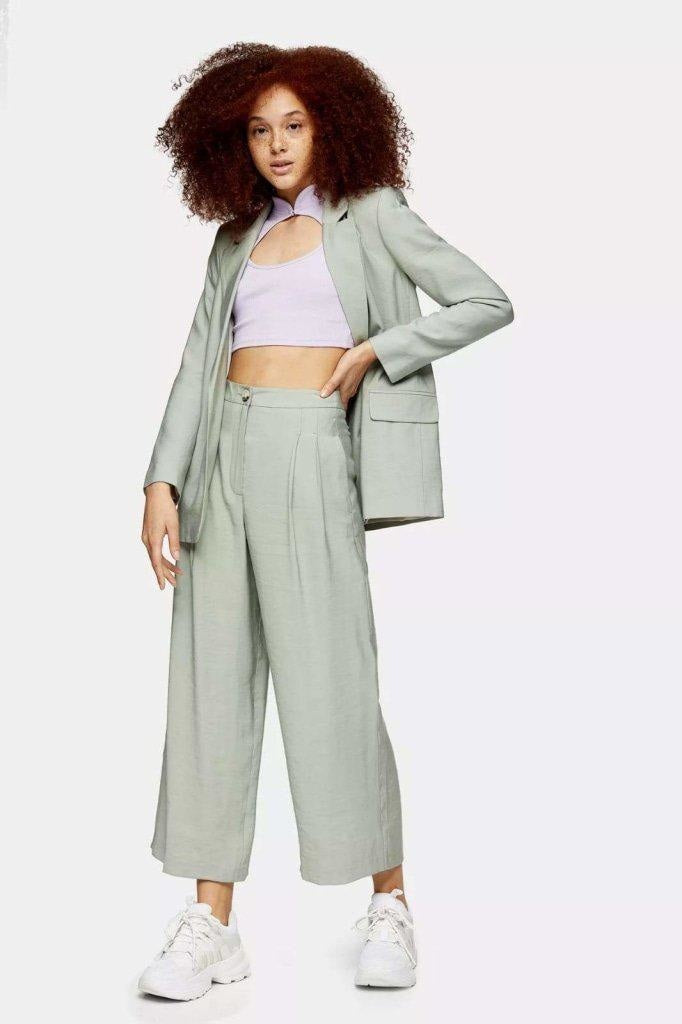 Topshop Womens Single Breasted Blazer &amp; Trouser 2 Piece Suit