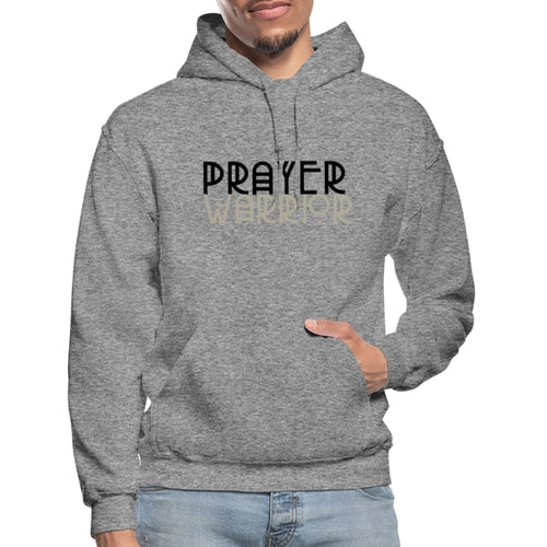 Mens Hoodie - Pullover Hooded Shirt / Prayer Warrior