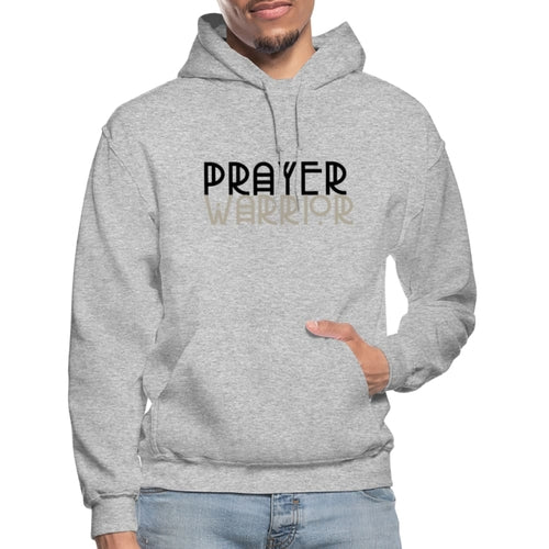 Mens Hoodie - Pullover Hooded Shirt / Prayer Warrior