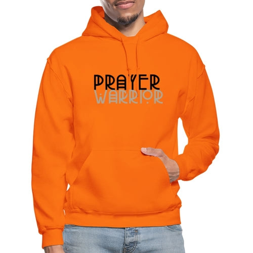 Mens Hoodie - Pullover Hooded Shirt / Prayer Warrior