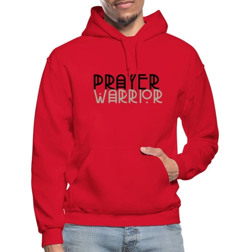 Mens Hoodie - Pullover Hooded Shirt / Prayer Warrior