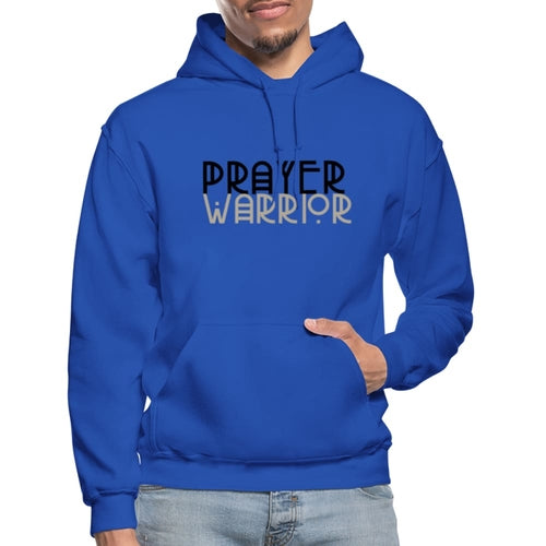 Mens Hoodie - Pullover Hooded Shirt / Prayer Warrior