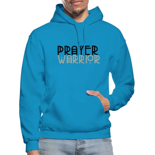 Mens Hoodie - Pullover Hooded Shirt / Prayer Warrior