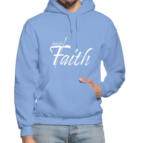 Mens Hoodie - Pullover Hooded Sweatshirt - Graphic/inspire Faith