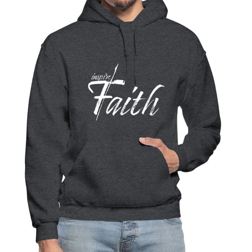 Mens Hoodie - Pullover Hooded Sweatshirt - Graphic/inspire Faith