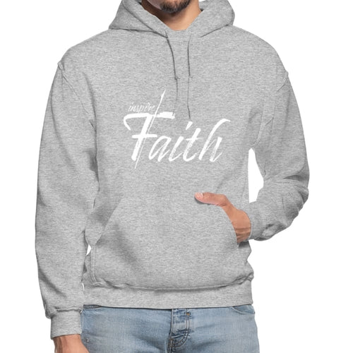 Mens Hoodie - Pullover Hooded Sweatshirt - Graphic/inspire Faith