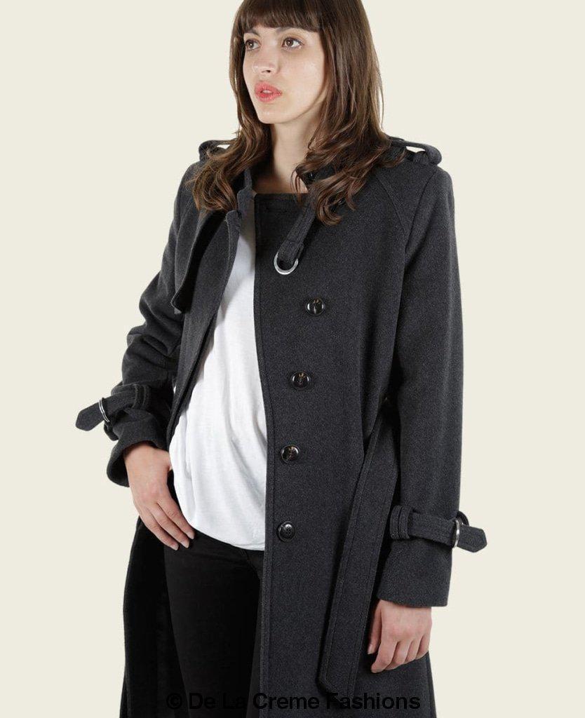 VENTURA - Tailored Stylish Collarless Trench Coat