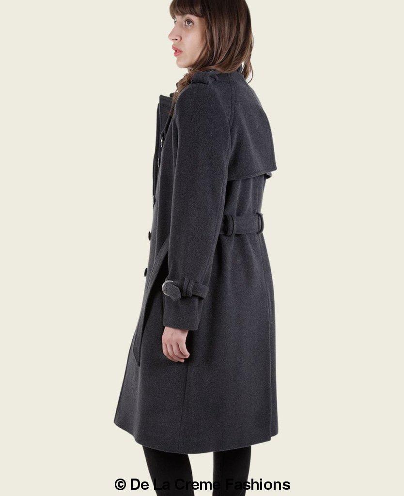 VENTURA - Tailored Stylish Collarless Trench Coat