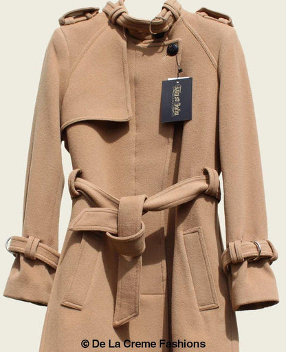 VENTURA - Tailored Stylish Collarless Trench Coat