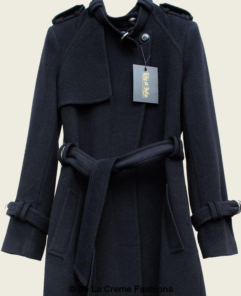 VENTURA - Tailored Stylish Collarless Trench Coat