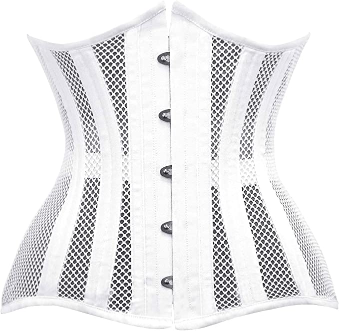 MESH CORSET IN WHITE